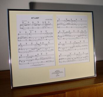 Additional Charge For Framed Sheet Music, 4 of 6