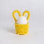 Bunny Egg Cup Trio Easy Crochet Kit, thumbnail 3 of 9