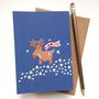 Rudolph And Reindeers Concertina Card Or Pack Of Cards, thumbnail 1 of 5