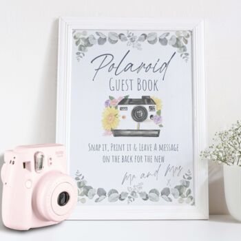 Wedding Camera Photo Guest Book Sign, 2 of 5