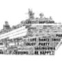 Cruise Ship/Naval Ship/Sailing Ship Personalised Print, thumbnail 2 of 4