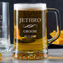 Personalised Engraved Wedding Beer Tankard For Grooms Party, thumbnail 1 of 5
