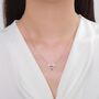 Sterling Silver Enamel Highland Cow Head Pendant Necklace, thumbnail 5 of 12