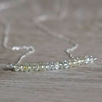March Birthstone Real Aquamarine Necklace, 4 of 7