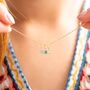 Family Star Birthstone Personalised Necklace, thumbnail 3 of 11