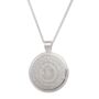 Celtic Happiness Mandala Personalised Silver Necklace, thumbnail 9 of 12