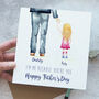 Personalised Daughter Girl Father's Day Card, thumbnail 1 of 6