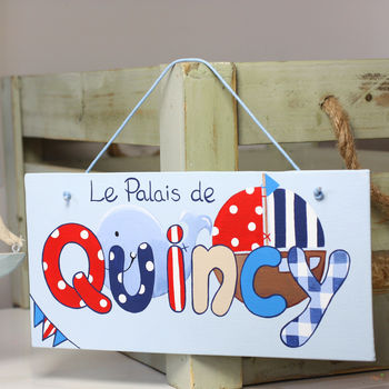 Personalised Nautical Boat Canvas Sign, 6 of 6