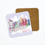 Personalised Barcelona Skyline Coaster, Friendship Gift, thumbnail 3 of 3