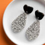 Sterling Silver Sprinkle Drop Stud Earrings, thumbnail 1 of 5