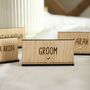 Engraved Rectangle Wedding Place Card,Party Table Names, thumbnail 5 of 7