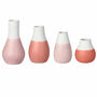 Set Of Four Ombre Mini Bud Vases, thumbnail 3 of 5