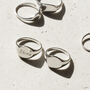 Sterling Silver Round Cushion Signet Ring, thumbnail 1 of 9
