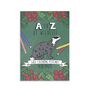 A To Z Of Wildlife Colouring In Postcard Set, thumbnail 1 of 3