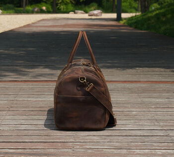 Genuine Leather Duffle, 7 of 12