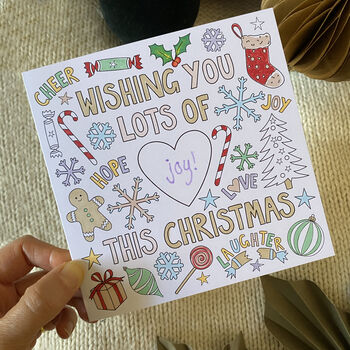 Colouring Christmas Cards For Kids, 5 of 10