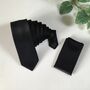 Luxury Black Silk Neck Tie – Timeless And Elegant, thumbnail 2 of 8