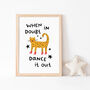 'When In Doubt Dance It Out' Unframed Print, thumbnail 5 of 6