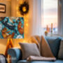 Sleepy Cats Lampshade Whimsical Lighting For Cat Lovers, thumbnail 3 of 3