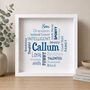 Personalised 16th Birthday Word Art Print For Him, thumbnail 1 of 7