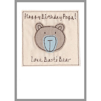 Personalised Bear Birthday Card For Him, 7 of 12