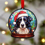 Border Collie Dog Tree Decoration, thumbnail 2 of 2