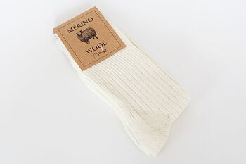 Women's Merino Socks, 100% Merino Wool, Soft And Warm, 8 of 9