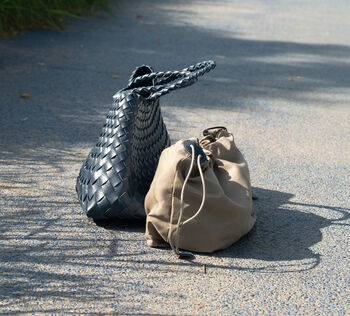 Vegan Leather Hand Weaving Sling Bag, 7 of 12