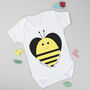 Bee Heart Babygrow, thumbnail 1 of 2