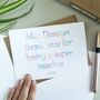 Super Teaching Assistant | Personalised Thank You Card, thumbnail 2 of 3