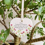 Personalised Floral Friendship Heart Decoration, thumbnail 5 of 7