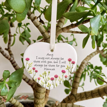 Personalised Floral Friendship Heart Decoration, 5 of 7