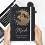 Personalised Moon And Stars Back Hardback Notebook, thumbnail 3 of 6