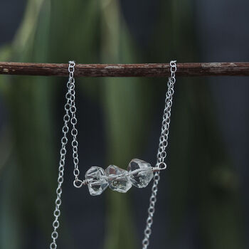 Herkimer Diamond Icicle Necklace, 2 of 6