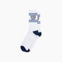 Dance Floor King Organic Cotton Sports Socks In White, thumbnail 3 of 4