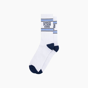 Dance Floor King Organic Cotton Sports Socks In White, 3 of 4