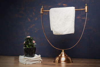 Handmade Solid Copper Towel Bar, 4 of 7