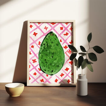Avocado Food Art Print Produce Kitchen Poster, 6 of 12