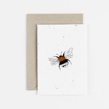 Plantable Bee Notecard Set Of Three, 4 of 4
