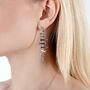 925 Sterling Silver Shard Statement Drop Earrings, thumbnail 1 of 4