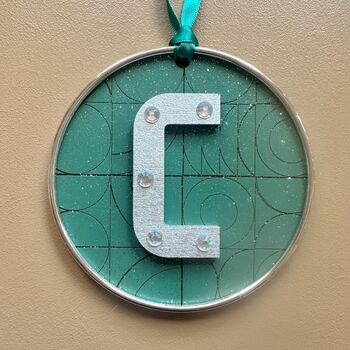 Initial Christmas Decoration Tree Decoration Initial Ornament, 4 of 7