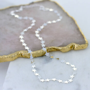 Gold Or Silver Eid Star Chain Necklace, 3 of 5