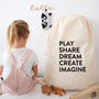 Stylish Toy Storage Bag Sack For Bedroom Or Playroom, thumbnail 3 of 5