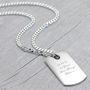 Personalised Sterling Silver Dog Tag Pendant, thumbnail 2 of 7