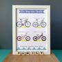 Personalised Cycling Family Print, thumbnail 9 of 12