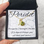 18k Gold Vermeil Plated Initial And Peridot Necklace, thumbnail 4 of 7