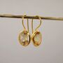 Citrine Earrings, Sterling Silver Gold Earrings, thumbnail 10 of 11