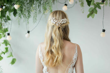 Alyssa Floral Wedding Hair Comb, 3 of 7