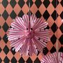 Pink And White Stripy Paper Fan Decoration Kit, thumbnail 2 of 6