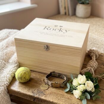 Personalised Sketch Pet Memorial Keepsake Box, 2 of 12